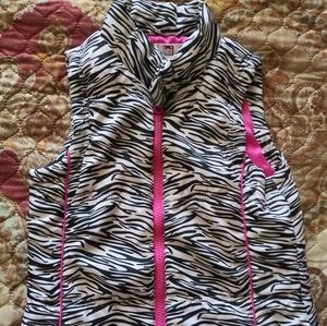 Zebra print l.e.i.vest size M